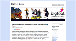 Desktop Screenshot of blog.bigfootevents.co.uk